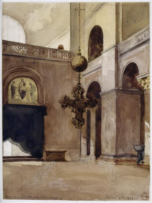 View of the interior of Saint Mark's Basilica, Venice, Gustave Moreau, Photo © RMN-Grand Palais / René-Gabriel Ojéda